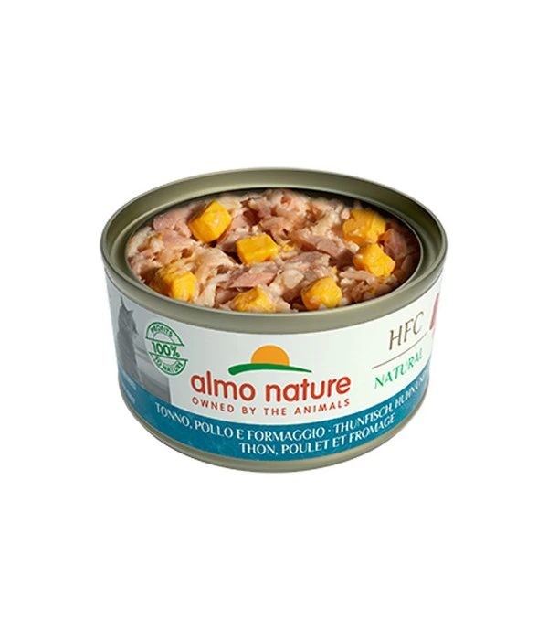 Almo Nature Nassfutter Für Katzen HFC Natural, Thunfisch, Huhn & Käse, 24 X 70 G 4 Almo Nature Nassfutter Für Katzen HFC Natural, Thunfisch, Huhn & Käse, 24 X 70 G – Bild 2