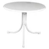 MFG Freizeitmöbel Boulevard-Klapptisch Sevelit, Weiß, Ø85/H70 Cm -Gartenbedarf Angebote 1741818 WE FS 001 MFGBoulevardKlapptischSevelit