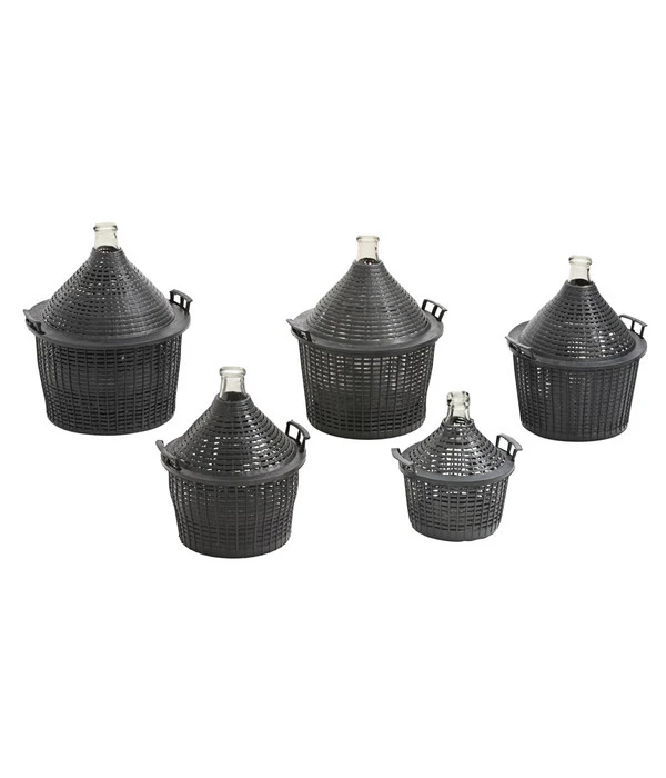 Glasballon Im Kunststoff-Schutzkorb 4 Glasballon Im Kunststoff-Schutzkorb – Bild 2