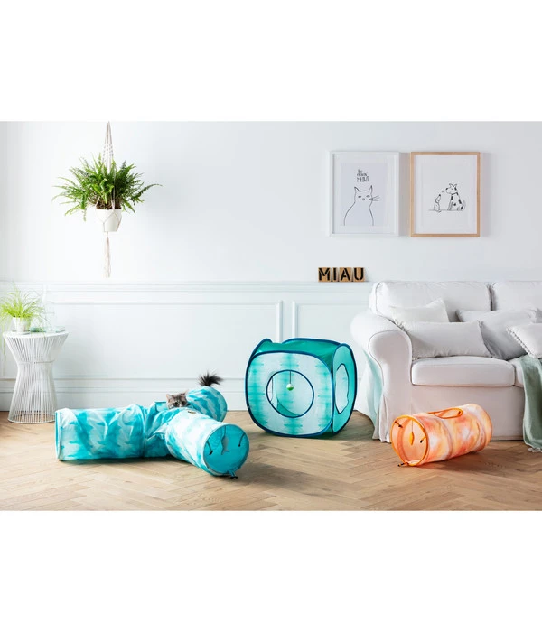 Dehner Katzenspielzeug Katzentunnel Triplex 4 Dehner Katzenspielzeug Katzentunnel Triplex – Bild 2