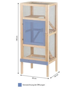 Silvio Design Nagervoliere "Woody", Ca. B60/H140/T44 Cm 12 Silvio Design Nagervoliere "Woody", Ca. B60/H140/T44 Cm -Gartenbedarf Angebote 2570539 WE BG 001 NagerheimWoody