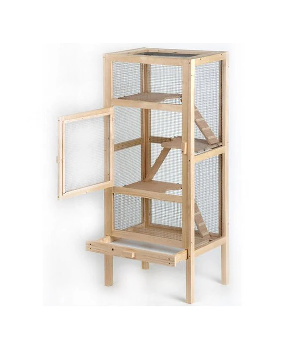 Silvio Design Nagervoliere "Woody", Ca. B60/H140/T44 Cm 4 Silvio Design Nagervoliere "Woody", Ca. B60/H140/T44 Cm – Bild 2