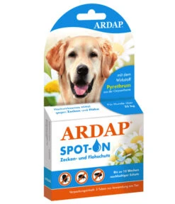 ARDAP® Zecken- Und Flohschutz Spot-On Für Große Hunde, 3 X 4 Ml