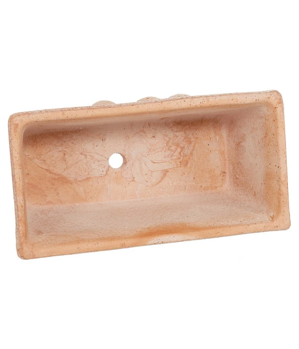 Degrea Terrakotta-Blumenkasten Mit Olivendekor 4 Degrea Terrakotta-Blumenkasten Mit Olivendekor – Bild 2