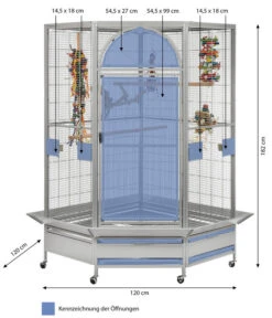 Montana Vogelvoliere Denver II, Platinum -Gartenbedarf Angebote 3039476 WE BG 001 NEUPPVoliereDenver2Platinum