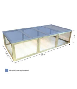 Elmato® Freilaufgehege Bavaria Sunshine, Ca. B240/H57/T118 Cm -Gartenbedarf Angebote 3154796 WE BG 001 ElmatoSunshineNagerfreilauf240cm