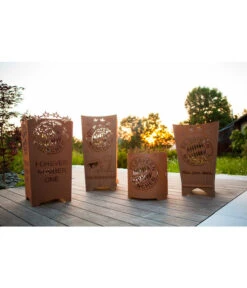 Ferrum FCB Feuerkorb Mia San Mia, Eckig, Rost, Ca. B40/H70/T40 Cm -Gartenbedarf Angebote 3161965 3161981 3162005 3162047 WE MO 004 FeuerkorbFeuerstelleFanFCBayernFCB