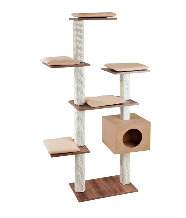 Silvio Design Kratzbaum "Cosy" Walnuss, 175 Cm 3 Silvio Design Kratzbaum "Cosy" Walnuss, 175 Cm