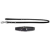 Das Lederband Halsband/Leinen-Set Basic Weinheim Schwarz -Gartenbedarf Angebote 4065496 WE FS 001 DasLederbandSetHundehalsbandPlusHundeleineWeinheimSchwarz