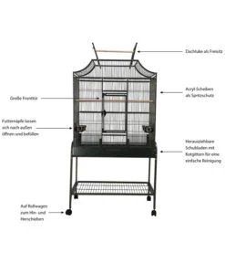 Dehner Vogelvoliere Paola, Ca. B86/H155/T55,5 Cm -Gartenbedarf Angebote 4075412 WE IG 003 DehnerVolierePaola