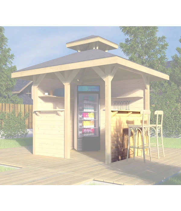 Weka Tresenwand, Für Gartenoase 651 Gr. 1 3 Weka Tresenwand, Für Gartenoase 651 Gr. 1