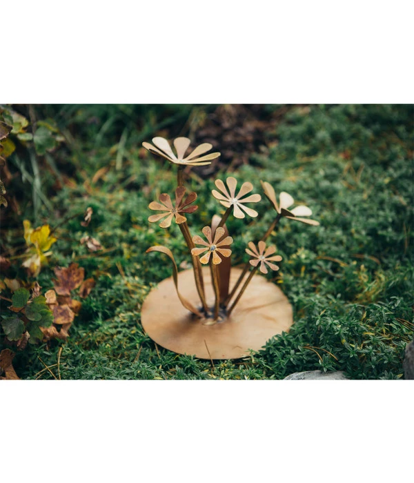 Ferrum Metall-Gänseblümchen Auf Platte, Ø 20 Cm X 24 Cm, Rost 3 Ferrum Metall-Gänseblümchen Auf Platte, Ø 20 Cm X 24 Cm, Rost