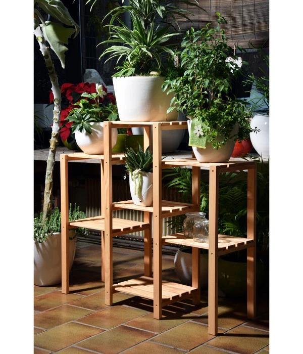 Dobar Blumenregal 7-flächig, 31 X 97 X 87 Cm, Natur 4 Dobar Blumenregal 7-flächig, 31 X 97 X 87 Cm, Natur – Bild 2