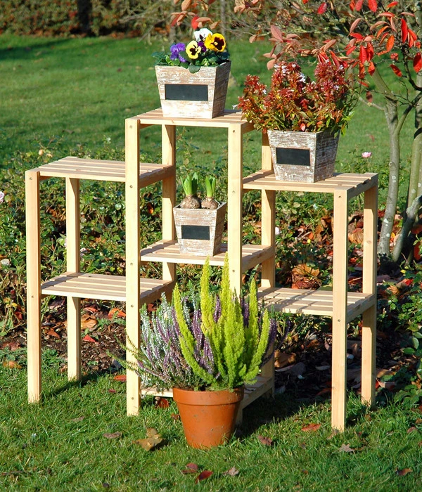 Dobar Blumenregal 7-flächig, 31 X 97 X 87 Cm, Natur 6 Dobar Blumenregal 7-flächig, 31 X 97 X 87 Cm, Natur – Bild 4