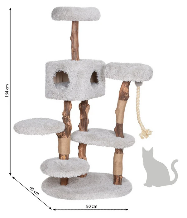 Dehner Premium Lovely Natur-Kratzbaum Kraxeln & Relaxen 5 Dehner Premium Lovely Natur-Kratzbaum Kraxeln & Relaxen – Bild 3