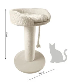 Dehner Lieblinge Kratzbaum Aurelio, Ca. B65/H100/T65 Cm -Gartenbedarf Angebote 4161022 WE BG 001 DehnerMarkenqualitaetKatzenkratzbaumAurelio