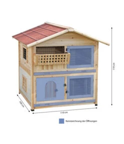 KERBL Kaninchenstall Tyrol Alpin, Ca. B119/H119/T100 Cm -Gartenbedarf Angebote 4178117 WE BG 001 KleintierstallTyrolAlpinMG