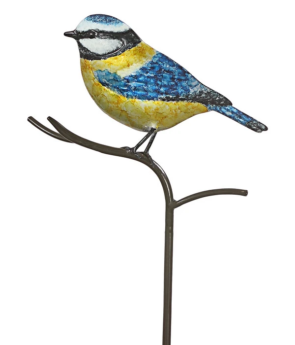 Dehner Metall-Dekostab Blaumeise, Ca. H120 Cm, Blau-gelb 3 Dehner Metall-Dekostab Blaumeise, Ca. H120 Cm, Blau-gelb