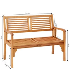 Dehner Klappbank Douglas, 2-Sitzer -Gartenbedarf Angebote 4216784 WE BG 001 KlappbankDouglas