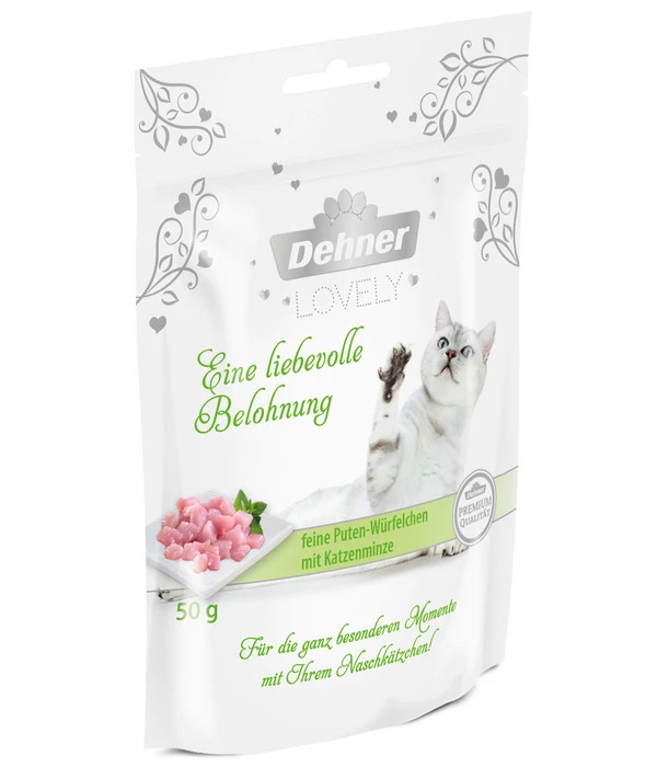Dehner Premium Lovely Katzensnack Eine Liebevolle Belohnung, 50 G 3 Dehner Premium Lovely Katzensnack Eine Liebevolle Belohnung, 50 G