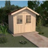 Weka Schwedenhaus 410 Gr. 2, Ca. B368/H277/T342 Cm -Gartenbedarf Angebote 4309613 WE FS 001 WekaGartenhausGR 2300X300NAT