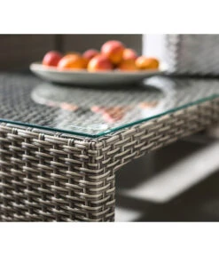 Dehner Geflecht-Lounge Rom, 4-teilig -Gartenbedarf Angebote 4407334 WE DE 004 DehnerGeflechtLoungeRomNEU