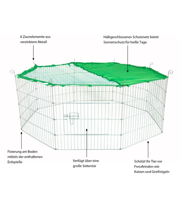 Dehner Freilaufgehege Magnus, Ca. B57/H56 Cm 5 Dehner Freilaufgehege Magnus, Ca. B57/H56 Cm – Bild 3