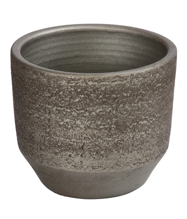 Dehner Keramik-Übertopf Kane, Rund, Braun 3 Dehner Keramik-Übertopf Kane, Rund, Braun