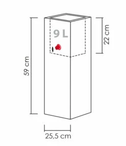 Scheurich Kunststoff-Topf Muretto High, Quadratisch 12 Scheurich Kunststoff-Topf Muretto High, Quadratisch -Gartenbedarf Angebote 4498739 WE BG 001 ScheurichTopfMurettoHigh