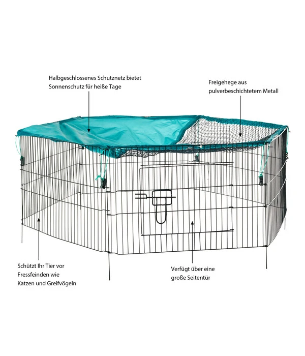 Trixie Jungtiergehege Mit Netz, Ca. B116/H58/T38 Cm 4 Trixie Jungtiergehege Mit Netz, Ca. B116/H58/T38 Cm – Bild 2