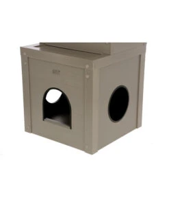 KERBL Katzenspielhaus Alex ECO, Grau, Ca. B42/H152,5/T42 Cm -Gartenbedarf Angebote 6603260 WE DE 001 ECO KatzenspielhausAlex