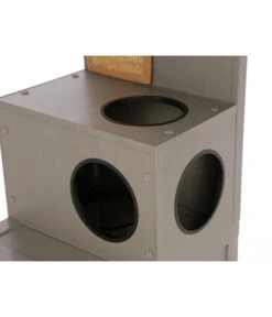 KERBL Katzenspielhaus Alex ECO, Grau, Ca. B42/H152,5/T42 Cm -Gartenbedarf Angebote 6603260 WE DE 002 ECO KatzenspielhausAlex