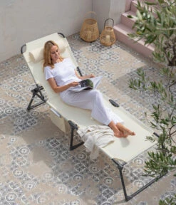 Dehner Gartenliege Mallorca, Ca. B71/H106/T227 Cm -Gartenbedarf Angebote 6635163 WE MO 001 LiegeMallorcaVanilla