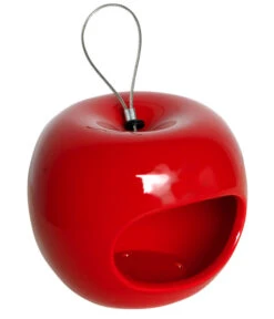LUXUS-VOGELHAUS Futterstation Apfel 3er-Set, Rot/grün/blau, Ca. Ø14/H12 Cm -Gartenbedarf Angebote 6689194 WE DE 001 DobarWVFutterspenderSetApfel 3x