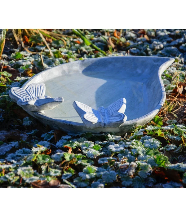 Dobar® Wildlife Vogeltränke Foglia, Keramik, Weiß, Ca. B37/H4,5/T28 Cm 5 Dobar® Wildlife Vogeltränke Foglia, Keramik, Weiß, Ca. B37/H4,5/T28 Cm – Bild 3