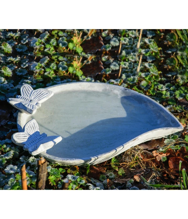 Dobar® Wildlife Vogeltränke Foglia, Keramik, Weiß, Ca. B37/H4,5/T28 Cm 6 Dobar® Wildlife Vogeltränke Foglia, Keramik, Weiß, Ca. B37/H4,5/T28 Cm – Bild 4