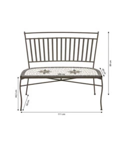 Dehner Mosaikbank Diana, 2-Sitzer -Gartenbedarf Angebote 6701791 WE IG 001 MosaikbankDiana