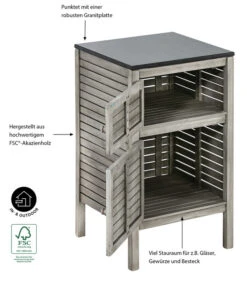 Dehner Schrank Southampton, Ca B50/H90/T50 Cm -Gartenbedarf Angebote 6713663 WE IG 001 SchrankSouthampton50Grau