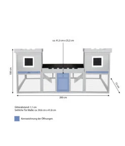Dehner Nagerheim Happy Home Nottingham, Ca. B200/H100/T72 Cm -Gartenbedarf Angebote 6767164 WE BG 001 DehnerNagerheimNottinghamMGg