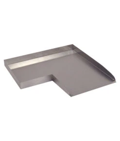 Ubbink Edelstahl-Bachlauf Wolga Ecke Links, Ca. B48/H4/T48 Cm