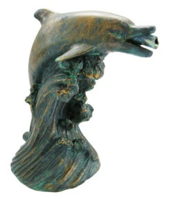 Ubbink Polystone-Wasserspeier Delfin, Ca. B16/H18/T10 Cm