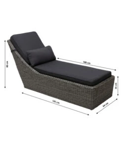 Dehner Sunlounger Toska, Ca. B64/H80/T180 Cm -Gartenbedarf Angebote 6875744 WE BG 001 LiegeToskaNeu