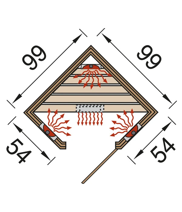 Weka Infrarotkabine Tanilla Eck 5 Weka Infrarotkabine Tanilla Eck – Bild 3