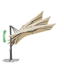 Schneider Ampelschirm Rhodos Smart, Quadratisch, Ca. B300/T300 Cm -Gartenbedarf Angebote 6953384 6953434 WE IG 003 SchneiderAmpelschirmRhodosSmart