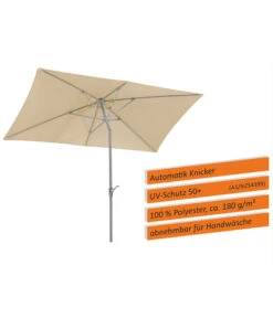Schneider Sonnenschirm Porto, Rechteckig, Ca. B300/T200 Cm -Gartenbedarf Angebote 6953582 WE IG 001 SchneiderSonnenschirmPorto300x200natur