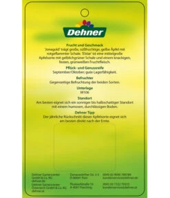 Apfel-Duo 'Jonagold'/'Elstar' -Gartenbedarf Angebote 7639248 Apfel DuoJonagoldElstar Etikett 2