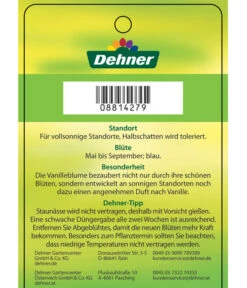 Vanilleblume 11 Vanilleblume -Gartenbedarf Angebote 8814279 Vanilleblume Etikett 2