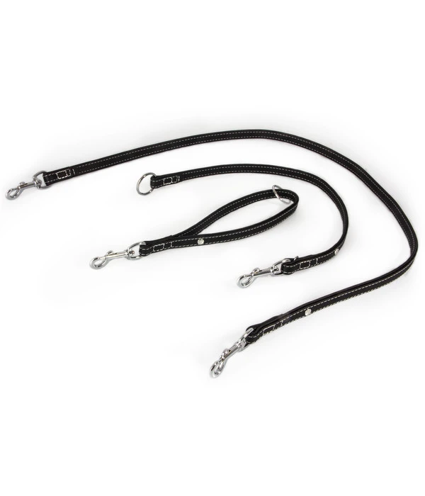 Das Lederband Universal-Hundeleine Olivvia Barcelona Black 3 Das Lederband Universal-Hundeleine Olivvia Barcelona Black